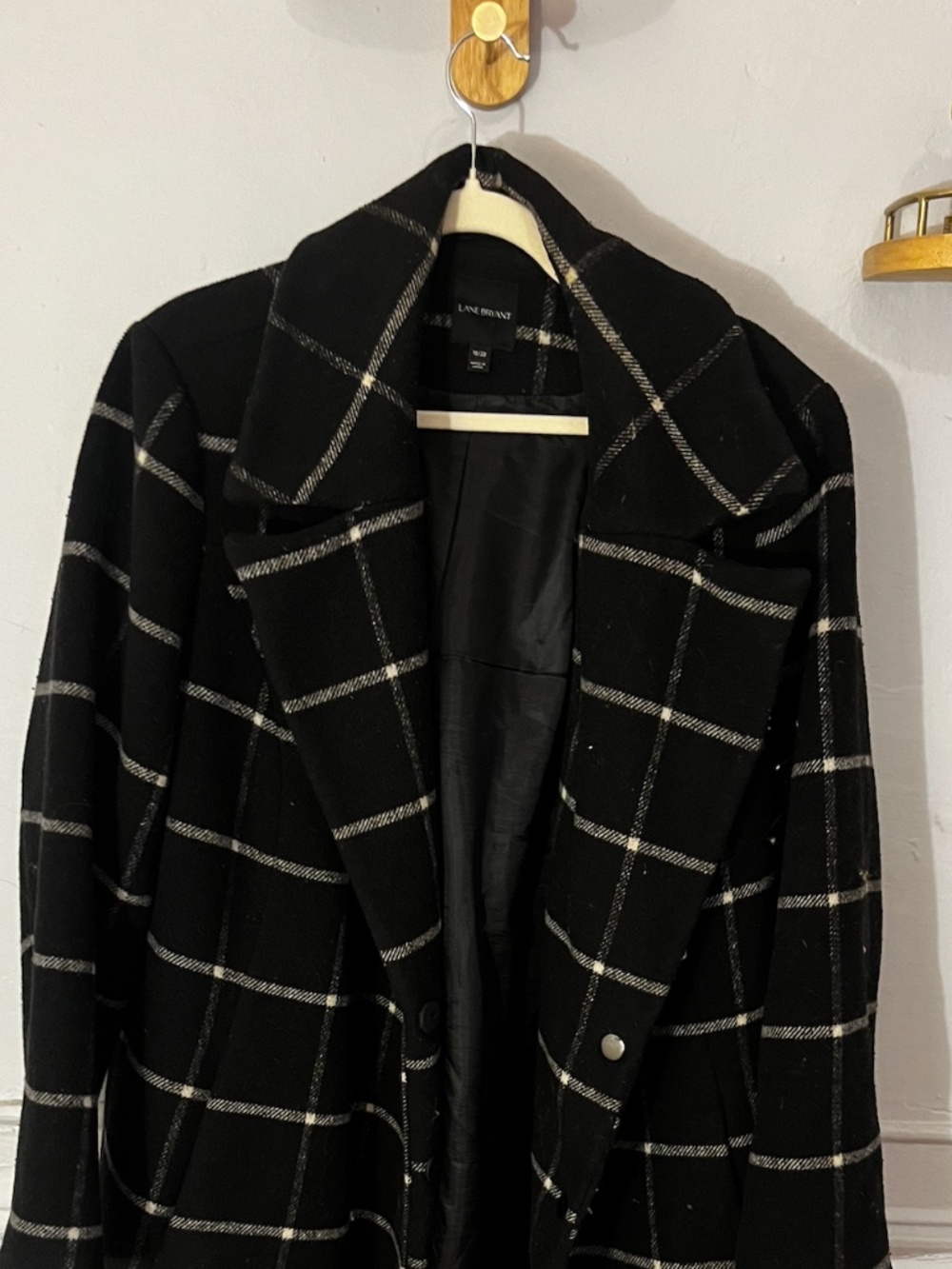 Full Length Plaid Coat